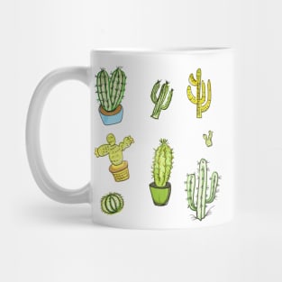 cactus- a thick fleshy stem which typically bears spines Mug